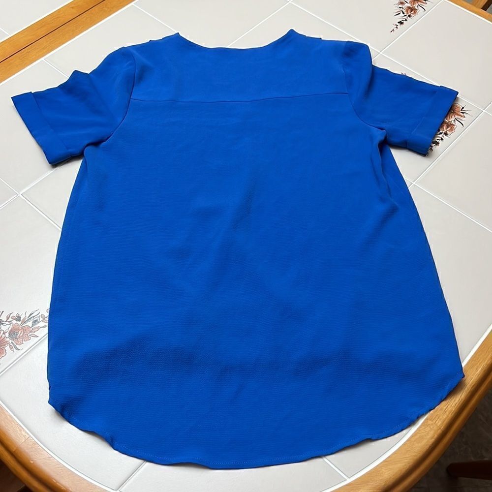 Buttons Short Sleeve Blouse  - Picture 3 of 3